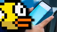 Clon de Flappy Birds para teléfonos plegables