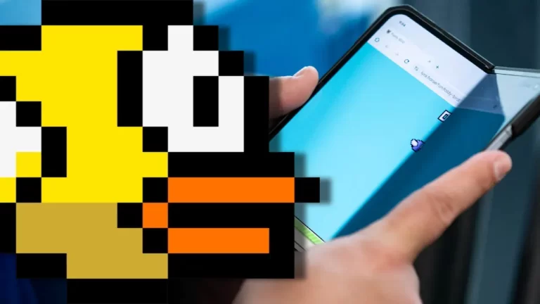 Clon de Flappy Birds para teléfonos plegables