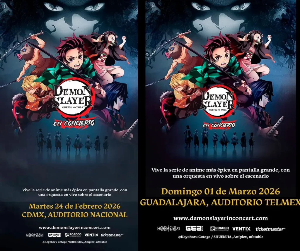 Demon Slayer en Concierto en México: fechas, sedes y boletos para CDMX y Guadalajara (Zapopan)