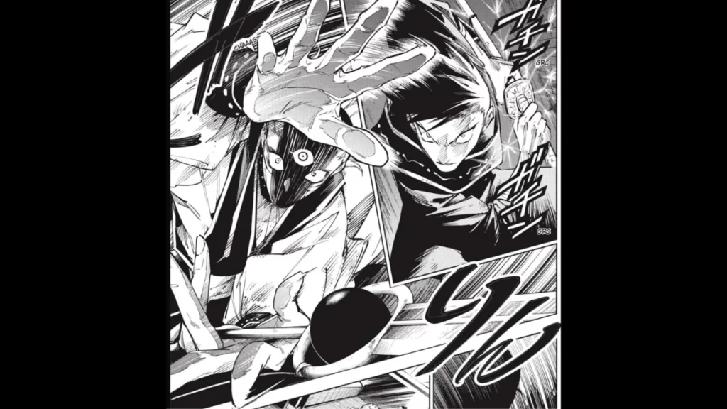 Durante el capítulo 17 de Jujutsu Kaisen Módulo se mostró al hijo de Yuta, que fue desplazado ante el regreso de la reina de las maldiciones: Rika. 