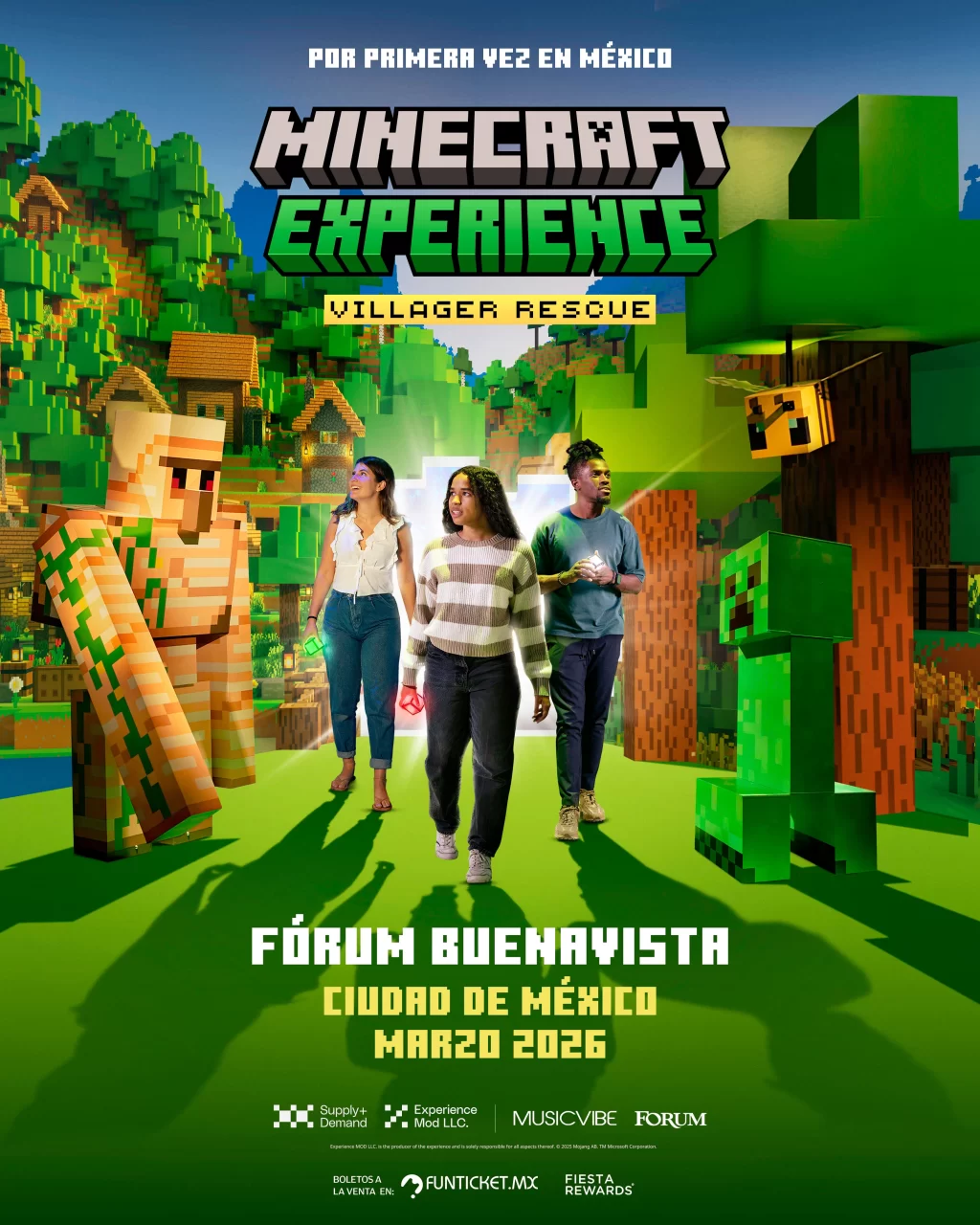 Minecraft Experience Villager Rescue llega a Ciudad de México con una aventura inmersiva