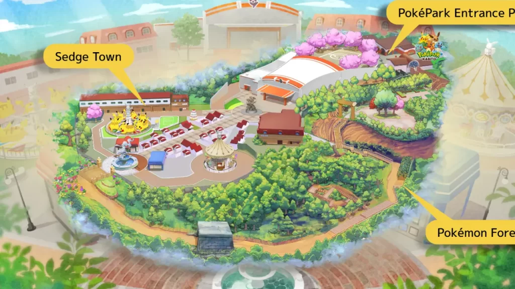 Pokepark Kanto Pokémon Mapa Japón