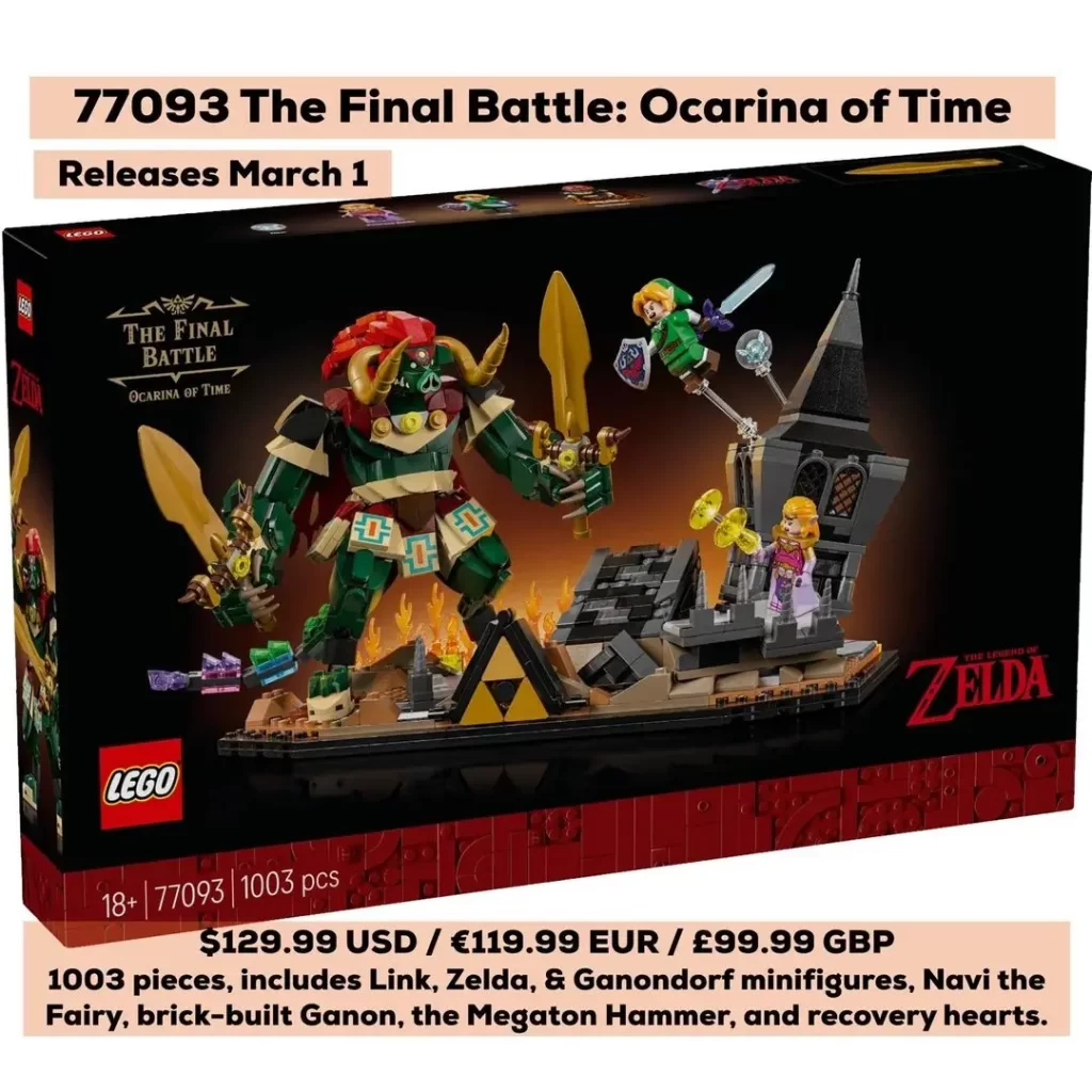 El nuevo set de Lego de Zelda