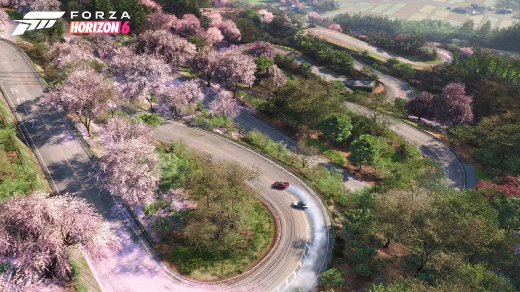 Forza Horizon 6, Escenario con Sakuras