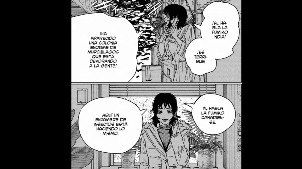 Chainsaw Man 230 nos presenta una tregua entre Yoru y Denji, pero también una nueva crisis apocalíptica que tiene que ver con insectos.