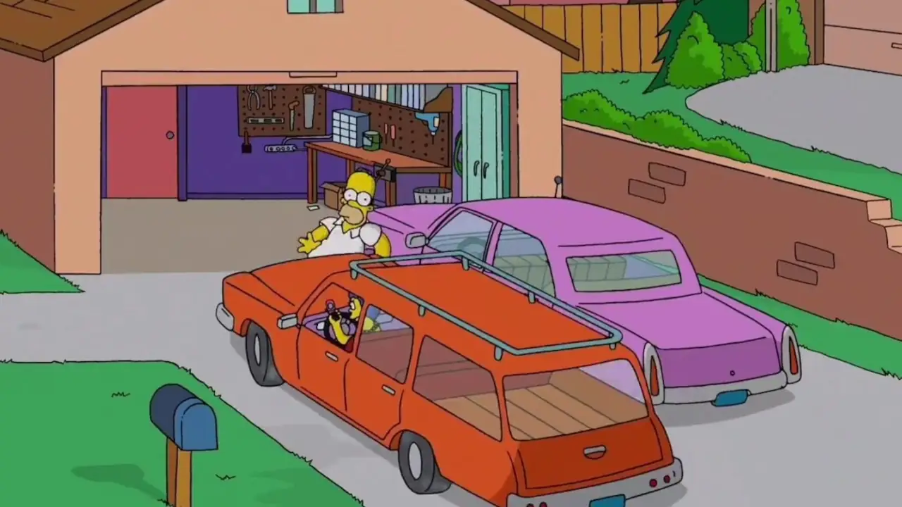 Los Simpson por fin revelan qué pasa con Homero después de que Marge lo atropella en la entrada
