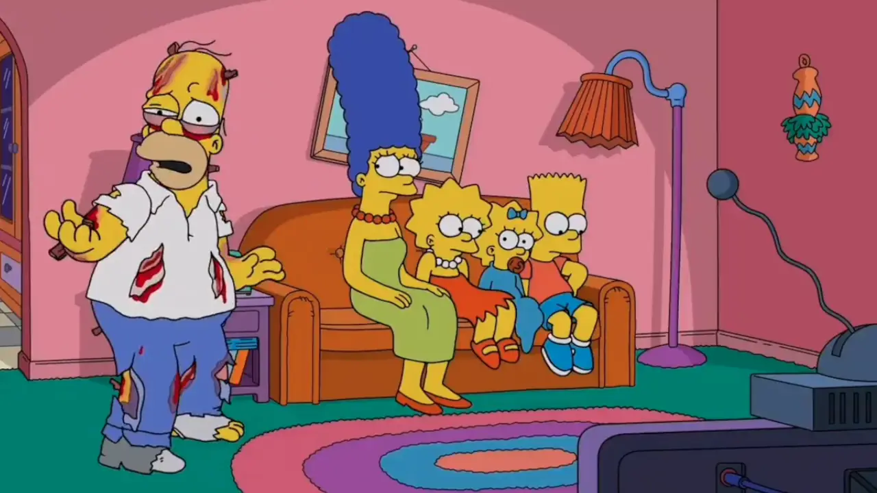 Los Simpson por fin revelan qué pasa con Homero después de que Marge lo atropella en la entrada
