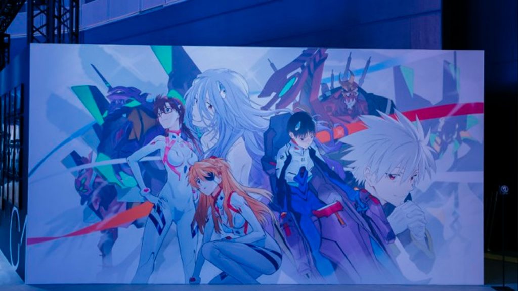 Evangelion mural 30 aniversario