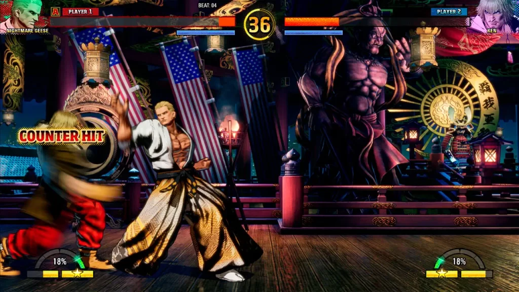 Fatal Fury: City of the Wolves, Nightame Geese contra Ken