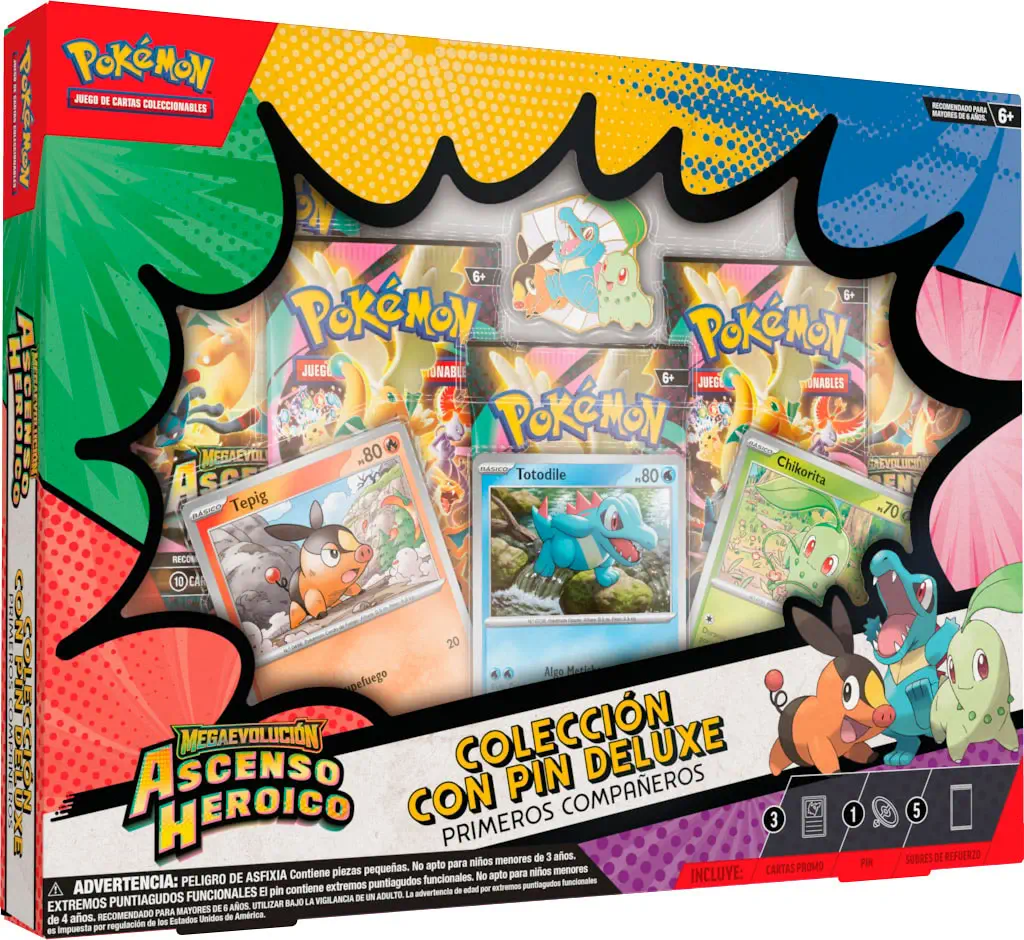 Pokémon TCG Megaevolucion Ascenso Heróico - Pin Deluxe