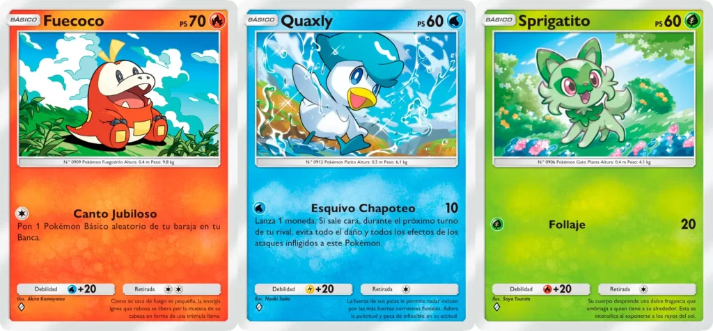 Pokémon TCG Pocket starters paldea