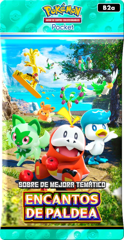 Pokémon TCG Pocket Encantos de Paldea sobre