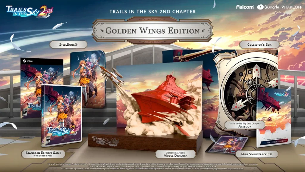 Ya está disponible la preventa de Trails in the Sky 2nd Chapter Golden Wings Edition