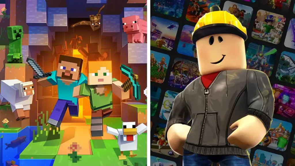 Roblox y Minecraft Gamers