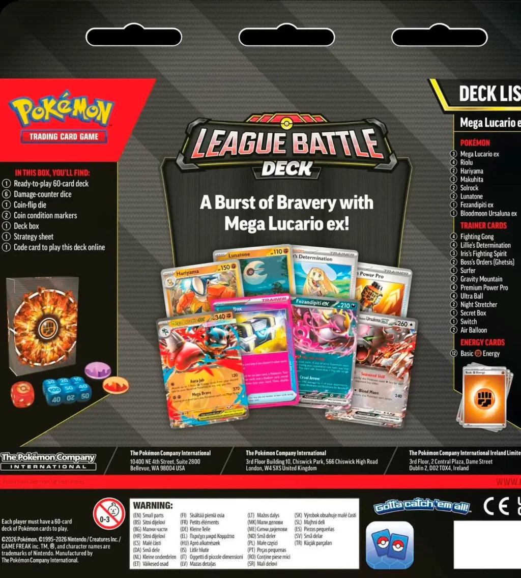 Pokémon TCG League Battle Deck - Mega Lucario ex