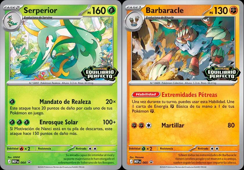 Pokémon TCG Megaevolución Equilibrio Perfecto Seperior Barbarcle