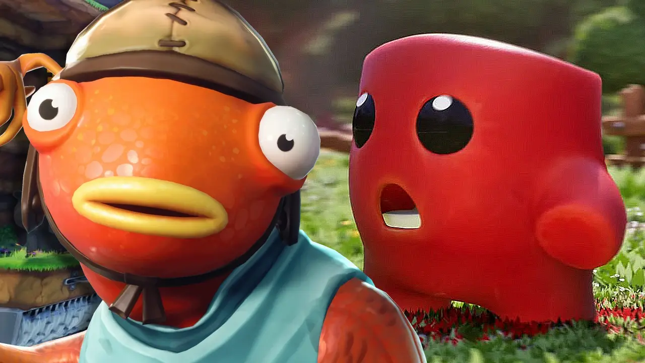 Fortnite colaboración con Super Meat Boy 3D