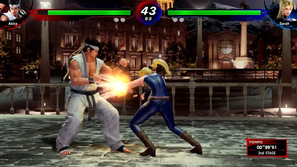 Virtua Fighter 5 R.E.V.O. World Stage - Akira contra Sarah