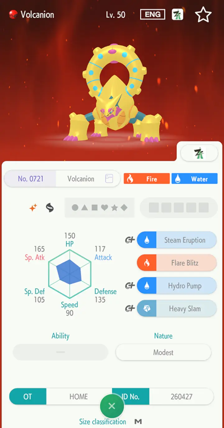 Pokémon Legends: Z-A, completa el Pokédex y llévate un Volcanion Shiny