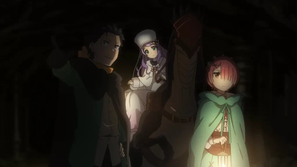 Re: ZERO -Starting Life in Another World- temporada 4, capítulo 3 (69): toda el equipo se sumió en las dunas y hay alguien que vigila a Subaru... 
