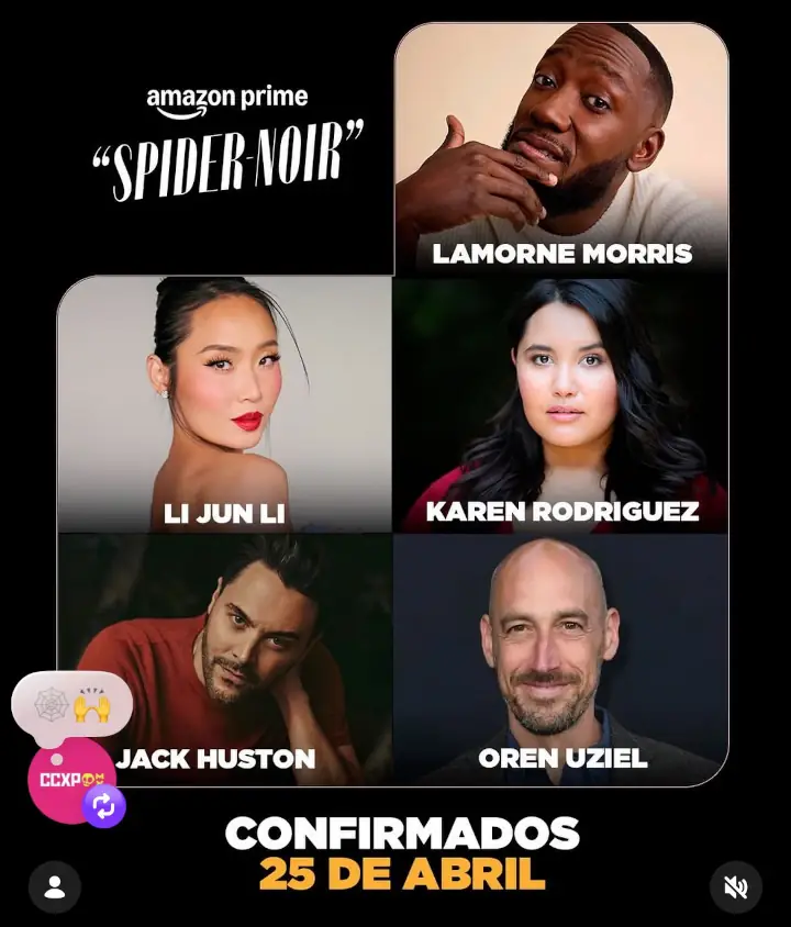 CCXP México 2026 confirma a elenco de Spider-Noir