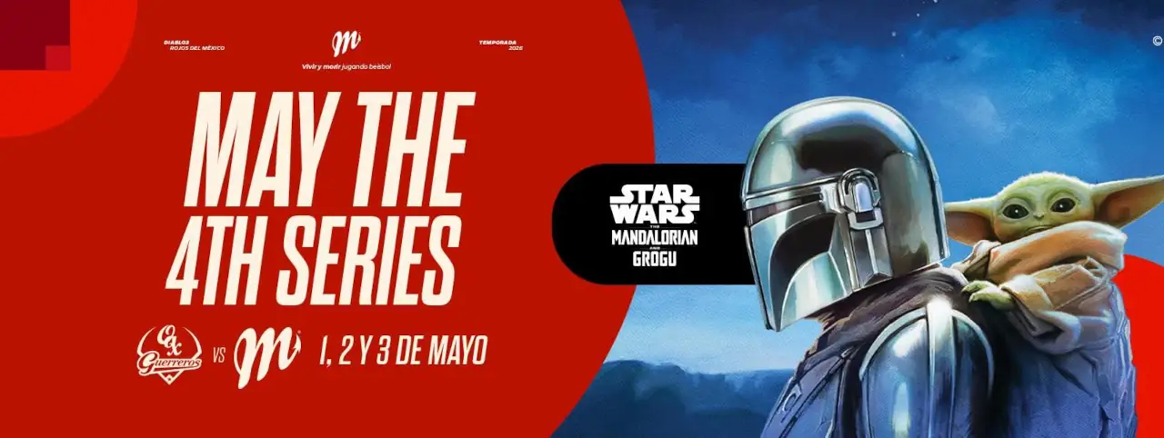 Star Wars vuelve a colaborar con los Diablos Rojos del México para celebrar el May The 4th