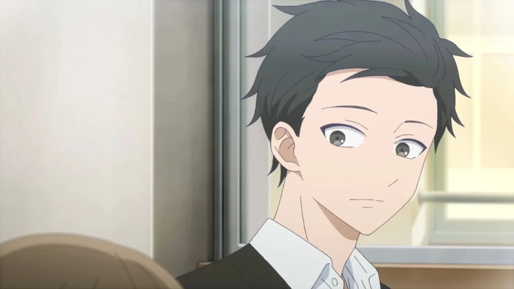 Rompiendo el hielo capítulo 3: Minato se une al grupo de estudio, llama la atención de Miki por su interés por Koyuki quien también lo malinterpreta. 