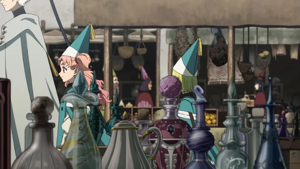 Witch Hat Atelier, capítulo 5: Coco está desolada en el laberinto del dragón, todas le han dado la espalda, así, susurra pidiendo orientación a Qifrey. 