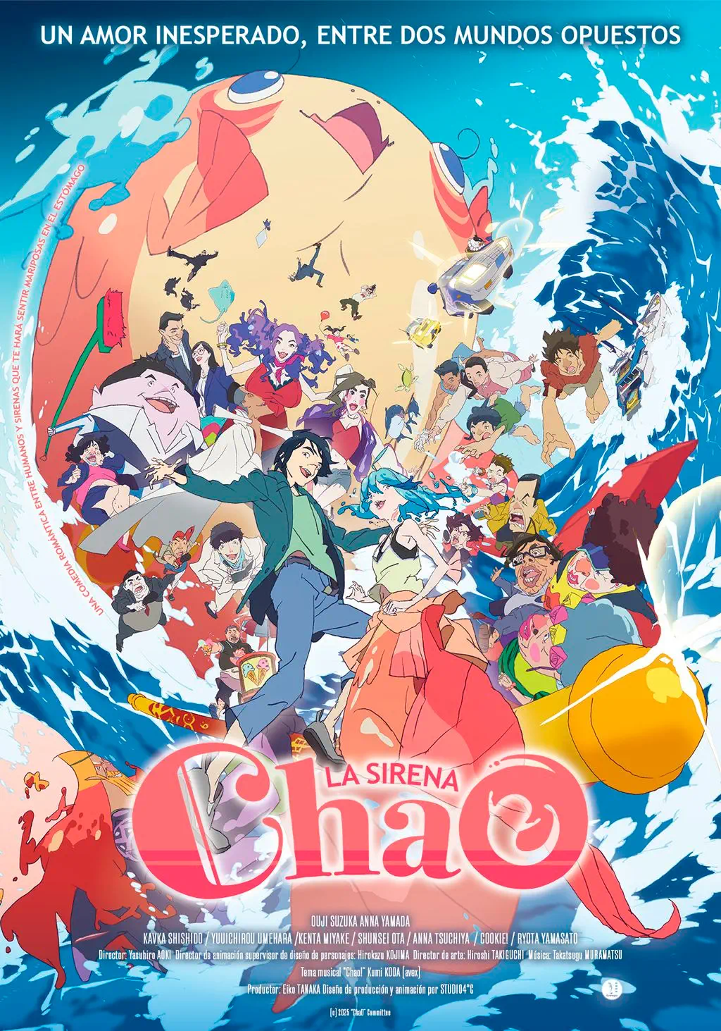 Chao: La sirena llegará a cines de México con una propuesta única de anime