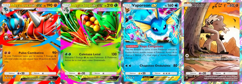 Pokémon TCG Pocket nuevas cartas aura pulsante