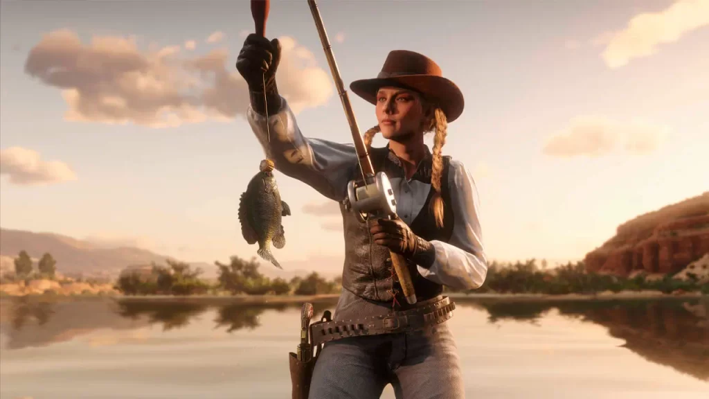 Red Dead Online, abril pesca