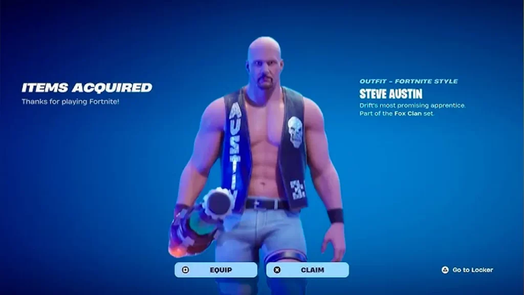 Stone Cold Steve Austin en Fortnite