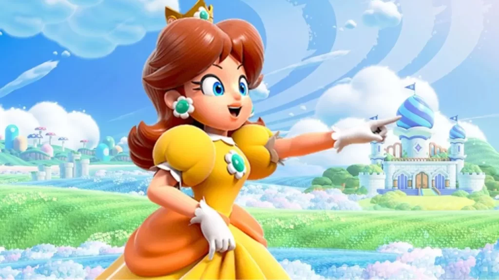 Daisy sale en Super Mario Galaxy la película