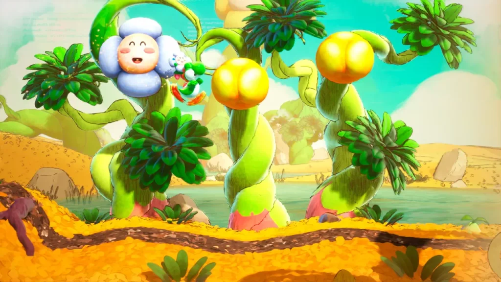 Yoshi and the Mysterious Book - Yoshi nadando