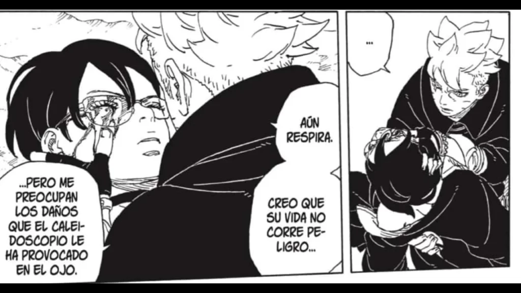 Boruto: Two Blue Vortex presenta una situación crítica para Sarada quien, incluso podría perder su visión y con ella su sharingan.