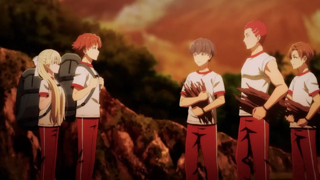 Classroom of the Elite temporada 4, capítulo 10, Nanase se adjunta a Ayanoki, y él simplemente se mantiene impasible en la prueba.
