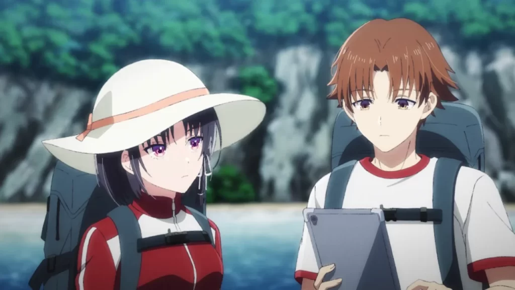 Classroom of the Elite temporada 4, capítulo 9, finalmente comienza la prueba de la isla, y Nanami se acerca con cautela a Ayanokōji.