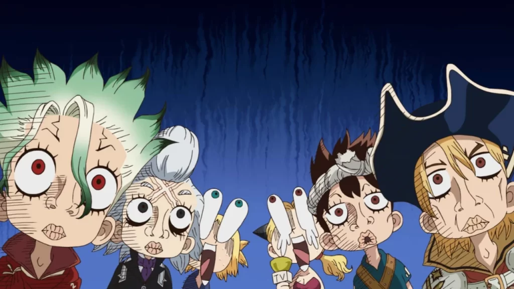Dr. Stone Science Future capítulo 32, Senku y Xeno realizan múltiples pruebas para crear el satélite artificial que enviarán a la Luna.