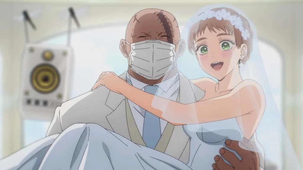 MARRIAGETOXIN, capítulo 7, la boda del usuario de los insectos es saboteada por un rencor antiguo, Gero intenta proteger a su mejor amigo.