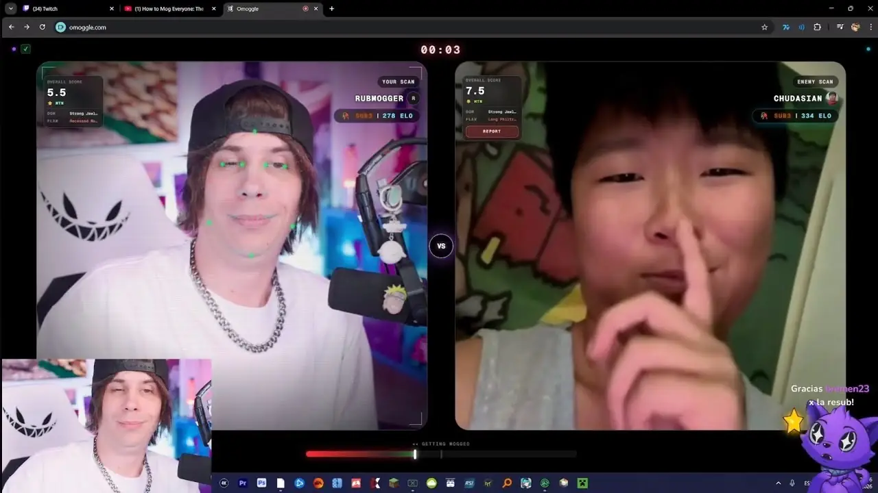 Twitch pide a streamers que dejen de usar Omoggle porque está contra sus normas