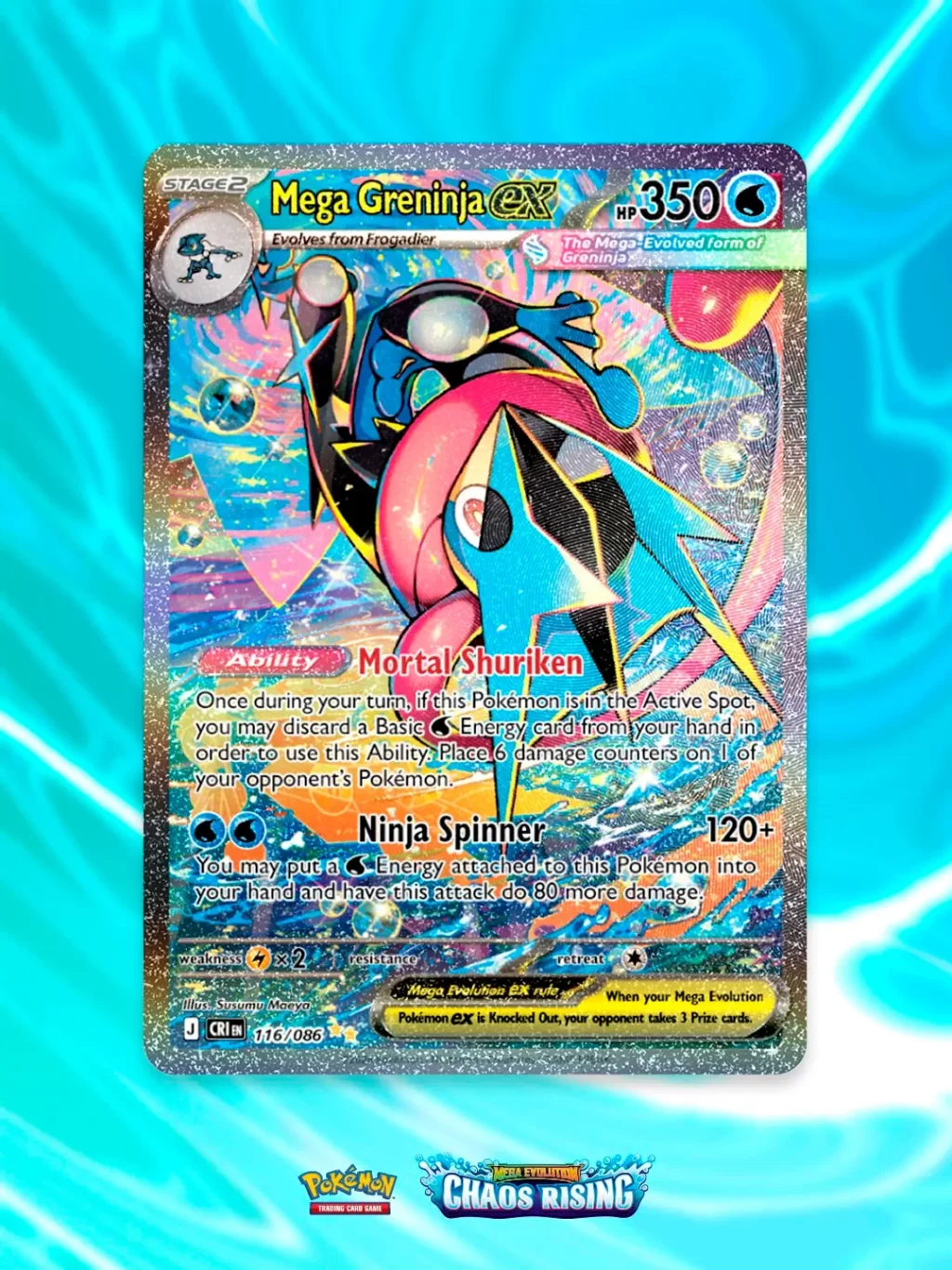 Pokémon TCG: así funciona Mega Greninja ex en Megaevolución-Caos Creciente