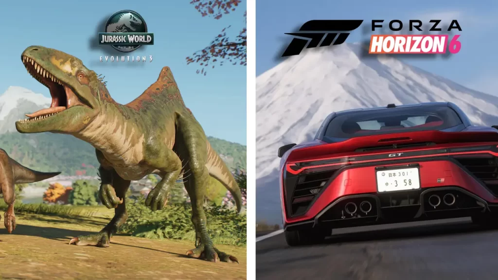 Jurassic World Evolution 3 y Forza Horizon 6 Xbox Game Pass