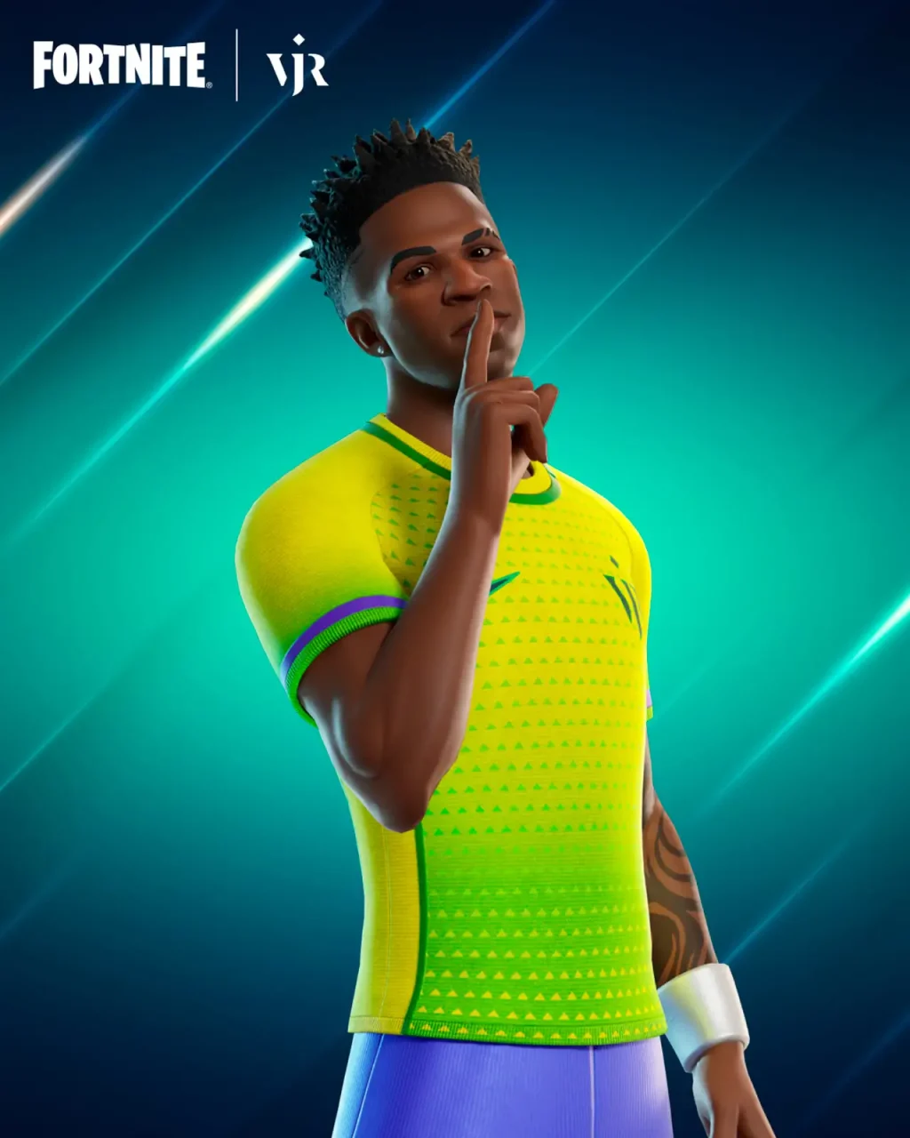 Vini Jr. y Fortnite se unen con nuevos atuendos y una copa competitiva