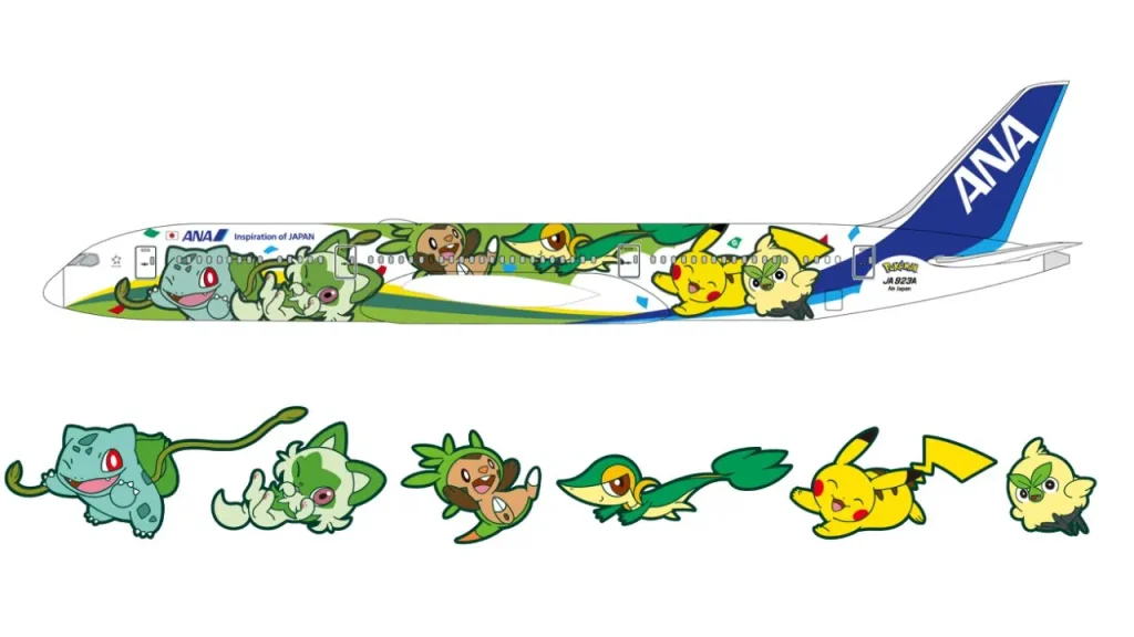 Pokémon aviones ANA