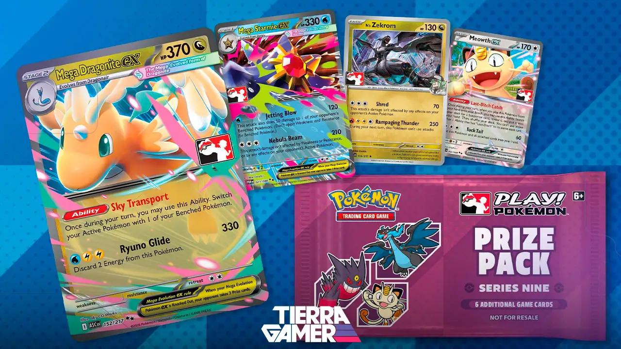 Pokémon TCG recibirá nuevos sobres de premio serie 9 en tiendas Play! Pokémon