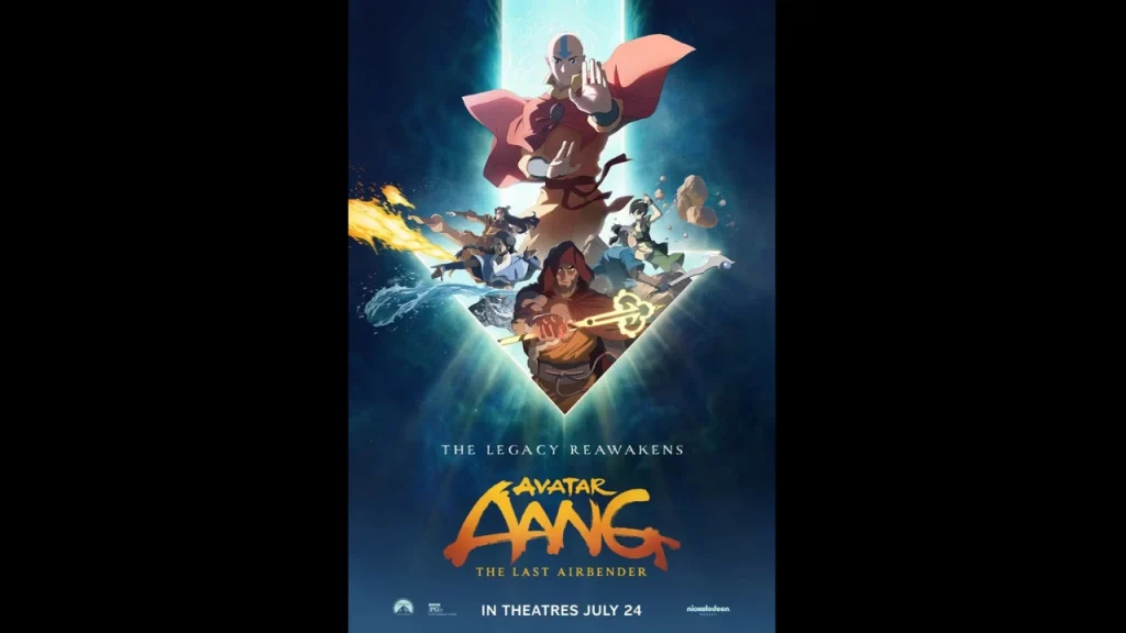 Avatar Aang: The Last Airbender tendrá una proyección especial en cines del 24 al 30 de julio antes de llegar a Paramount+ el 25 de julio. Fuente: Paramount.