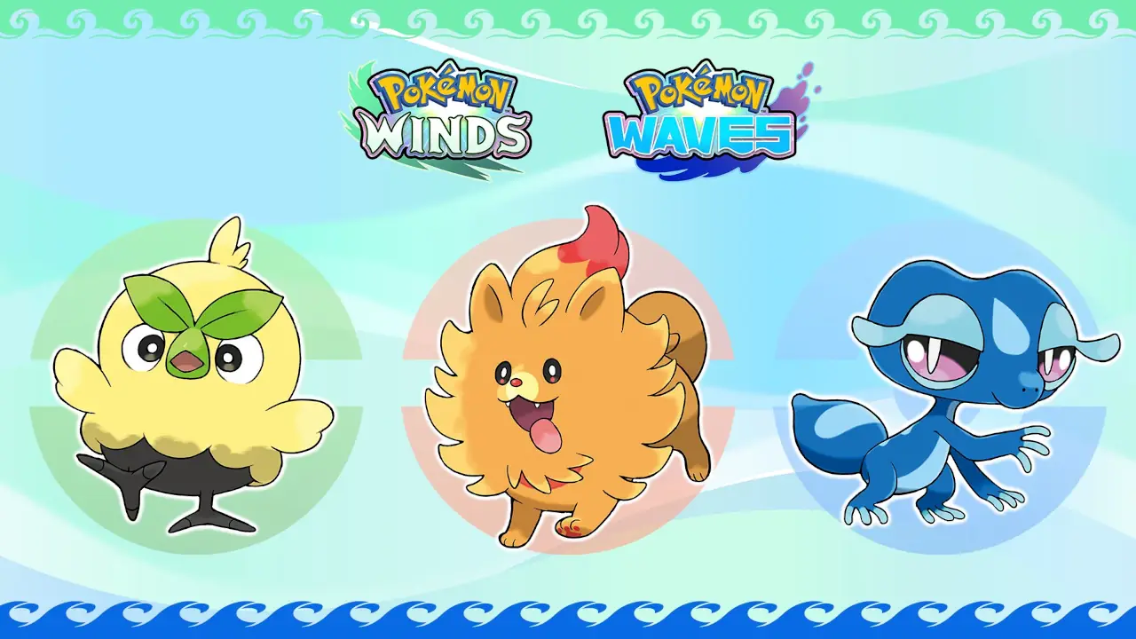 Pokémon Winds & Waves tendrían la mayor cantidad de nuevos pokémon hasta la fecha