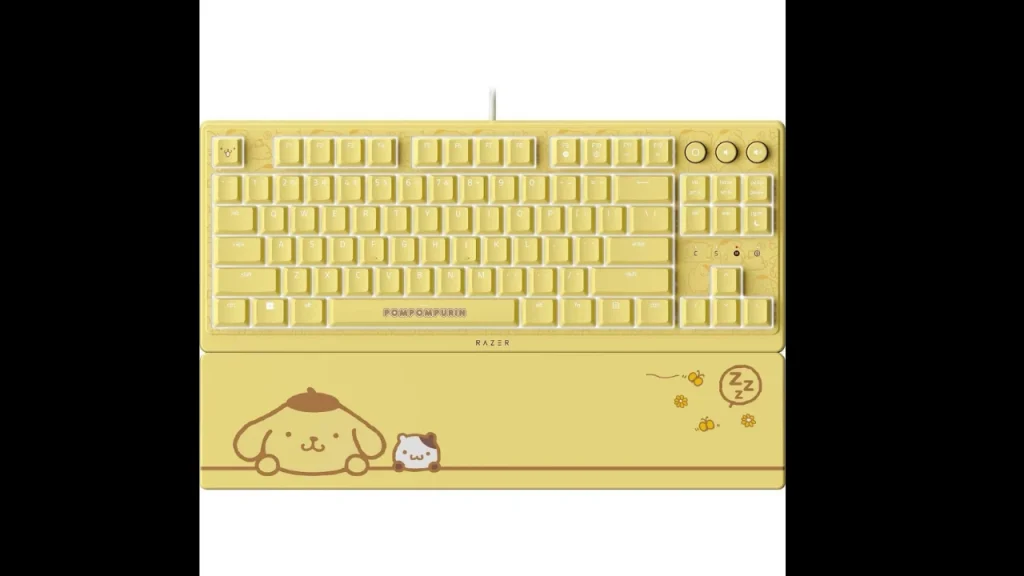Razer anunció una colección de Pompompurin con teclado, mouse y tapete. La colaboración con Sanrio será exclusiva de Target en EE. UU.