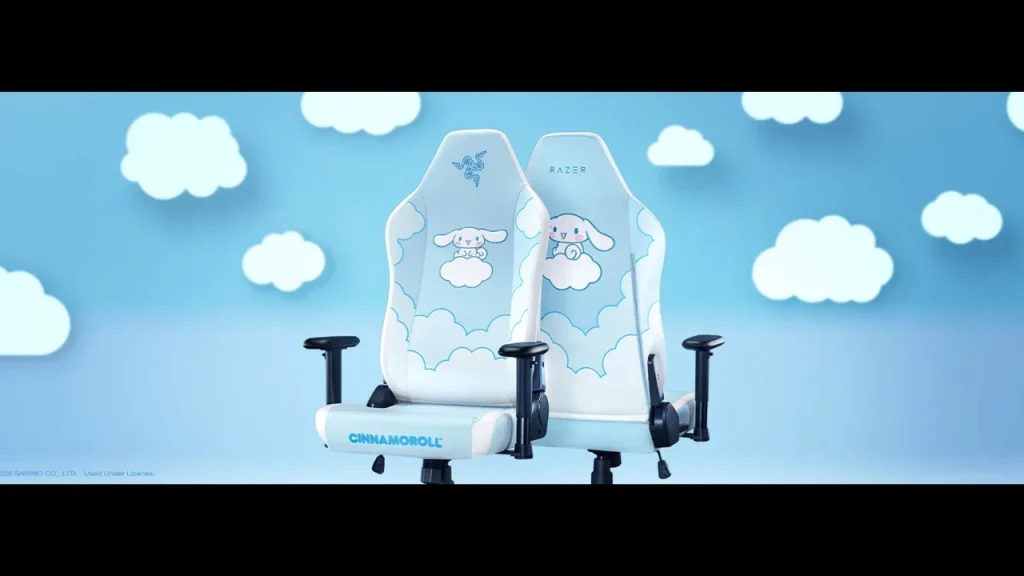 Razer presenta su nueva colaboración con Sanrio, y añade dos periféricos a la colección de Cinnamonroll. El headset es ideal para cloudy days. Fuente: Razer.