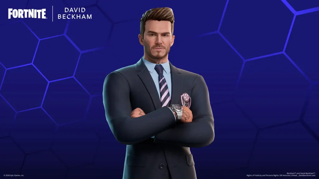 Fortnite suma a David Beckham